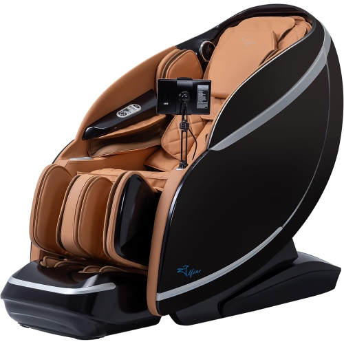 Fauteuil de massage Alfine Heaven Duet 4Dx3D Dual-Mechanism Zero Gravity inclinable de relaxation tout le corps avec extension électrique automatique