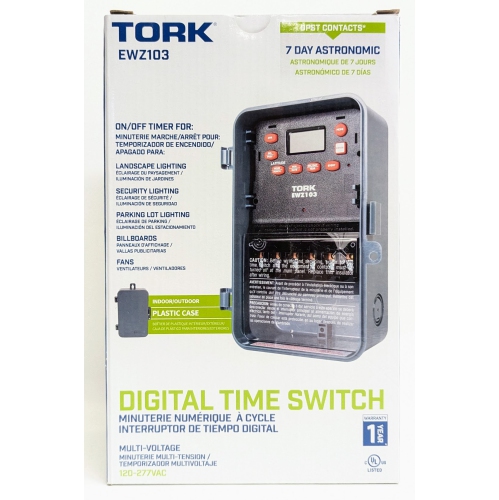 NSI TORK EWZ103 Multipurpose Control 7-Day Astronomic Digital Timer Switch