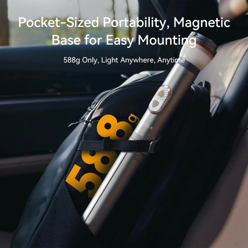 TEVOLE Camping Light Telescopic & Collapsible: 800 Lumens IP65 Waterproof Smart Remote Magnetic Base USB Rechargeable Battery for Outdoor Adventure