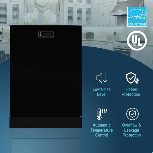 Equator 24 in Dishwasher Top Control 3rd Rack 15 place 3.4g Built-in QUIET 51 dB 110V Estar