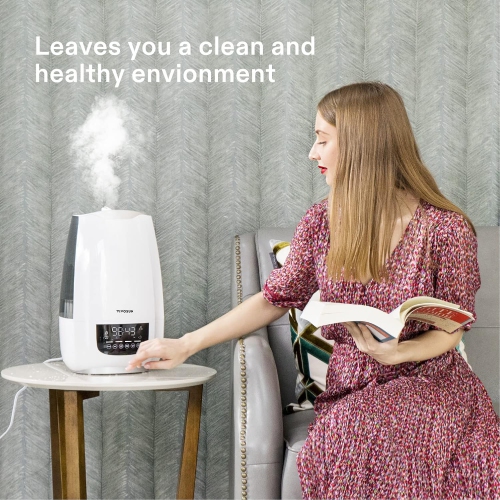 Cool Mist Humidifier, 6L Quiet Ultrasonic Humidifier for Bedroom