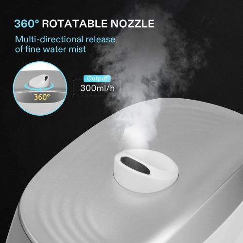 Cool Mist Humidifier, 6L Quiet Ultrasonic Humidifier for Bedroom