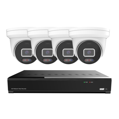 CTVISION 5MP Wired Two Way Audio Security Camera System, 6 Camera Surveillance Kit Outdoor DIY 2TB HDD Included for Home Business Security Camera
