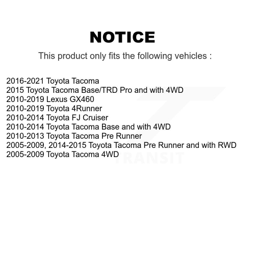Front Outer Steering Tie Rod End Pair For Toyota Tacoma 4Runner Lexus GX460 FJ Cruiser K72-101606