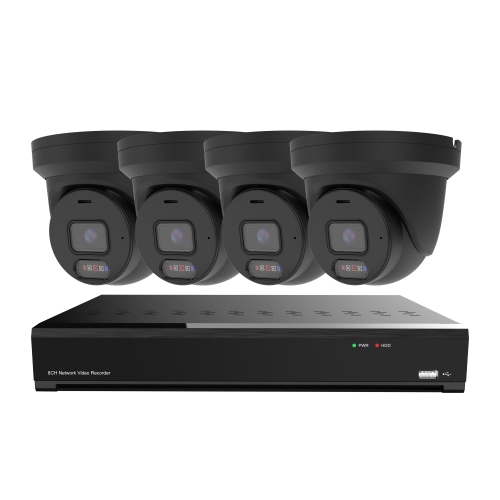 CTVISION 5MP Wired Two Way Audio Security Camera System, 4 Camera Surveillance Kit Outdoor DIY 1TB HDD Included for Home Business Security Camera