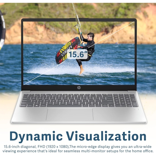 Open Box - HP 15.6" Full HD Laptop, AMD Ryzen 5 7520U Processor, 1TB SSD, 16GB RAM, AMD Radeon Graphics, Bluetooth, Wi-Fi, Windows 11, Silver, 32GB