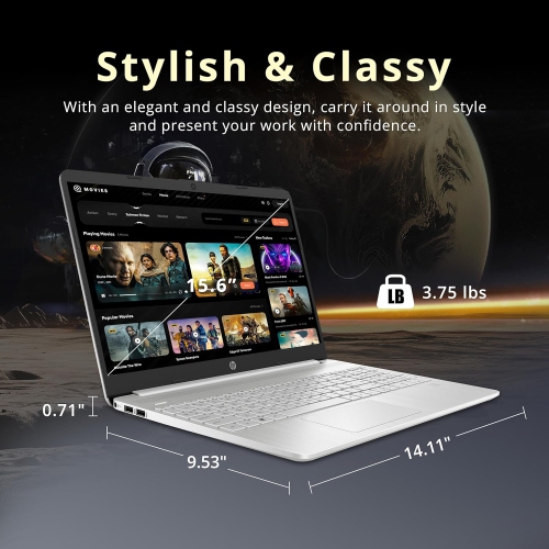 HP 15.6" FHD Touchscreen Laptop - Intel Core i7-1255U - 32GB DDR4 - 1TB SSD - Intel Iris Xe - Windows 11 - Silver by HP - Open Box condition - Image 8