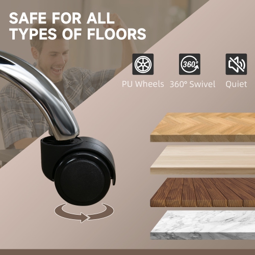 Fauteuil de bureau avec massage Vinsetto, repose-pieds, fauteuil de jeu inclinable avec 6 points de vibration et chaleur, hauteur réglable, fonction