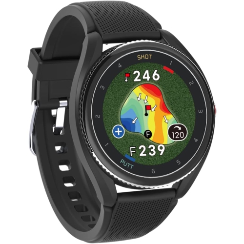 VOICE CADDIE  T9 Watch Golf Navigation, Tempo Practice Mode, Automatic Shot & Putt Recognition In Black