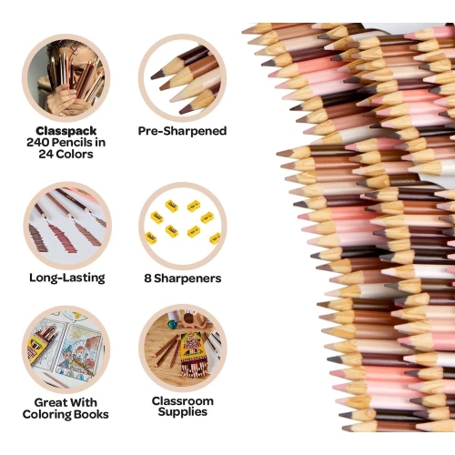 240 Colors of World Coloured Pencil Classpack
