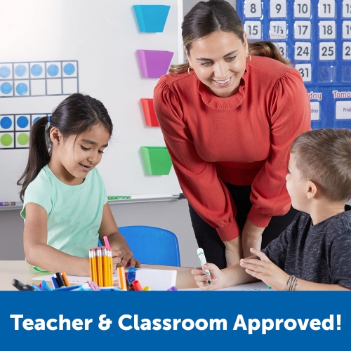 Learning Resources Primary Calculator, Basic Solar Powered Calculators, Teacher Set of 10 Calculators, Ages 3+