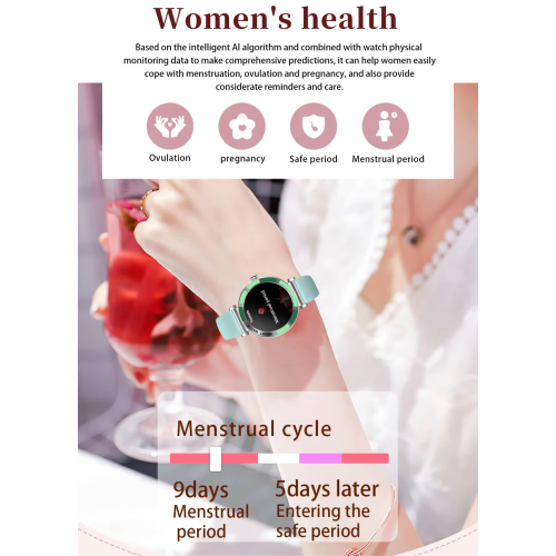 TUTT Women’s Smart Watch | Slim & Stylish Design 1.27” HD Dial | Waterproof | AI Voice Assistant | Women’s Health & Sports Tracker Smartwatch | 1