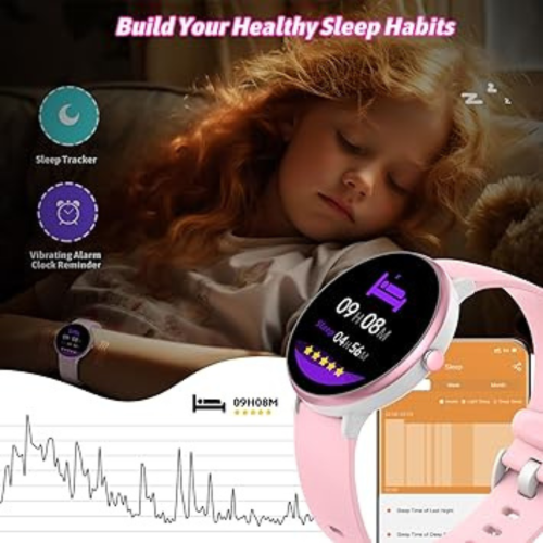 Smart Watch for Kids Boy Girl, Kids Watch Waterproof with 19 Sport Modes, Pedometer, Sleep Monitor, Kids Watch for Girls Boys 6-16 Birthday Gifts Toy