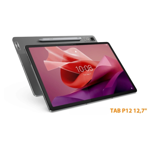 Refurbished - Lenovo Tab P12 12.7" 3K Tablet, MediaTek Dimensity 7050 Processor, 8GB LPDDR4X (Soldered), Stroage 128GB, OS Android 13 - Storm Grey,