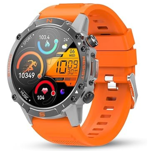 PRIME MADE  Smart Watch for Men- Answer/dial Calls \w 110 Sport Models Ip68 Waterproof Fitness Watch \w Heart Rate Monitor, Android Smart Watch For