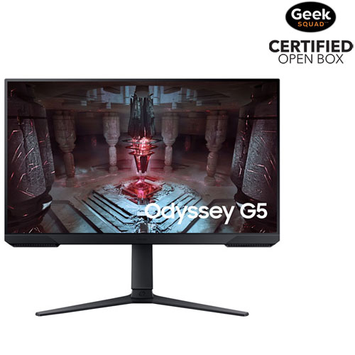 Boîte ouverte - Moniteur de jeu FreeSync DEL VA WQHD 165 Hz de 27 po Odyssey G5 de Samsung avec temps de réponse gris à gris de 1 ms