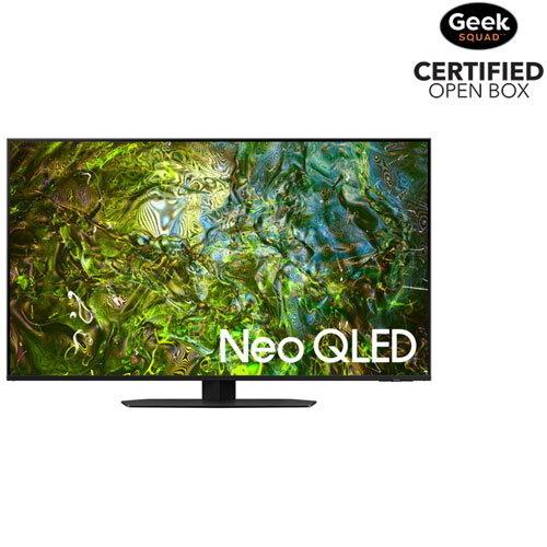 Boîte ouverte - Téléviseur intelligent QLED Tizen HDR Neo 50 po de Samsung - -2024 - Noir graphite