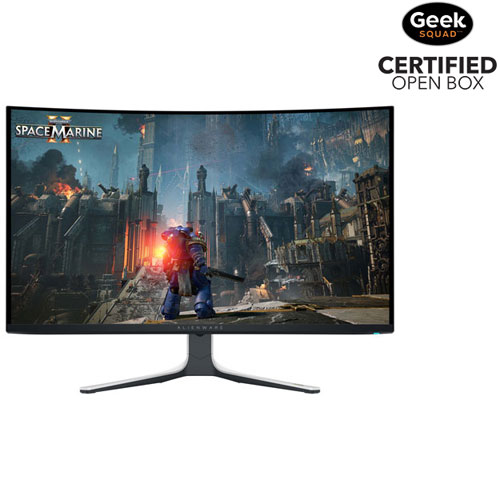 Boîte ouverte - Moniteur de jeu QD-DELO incurvé UHD 4K 240 Hz de 32 po Alienware avec temps de réponse de 0,03 ms - Lumière lunaire