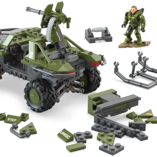 MEGA Halo: Fleetcom Warthog - Ensemble de blocs de construction de 462 pièces