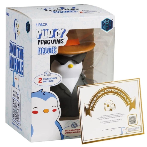PUDGY PENGUINS  : Cowboy Hat - 4.5" Figure In Multicolor