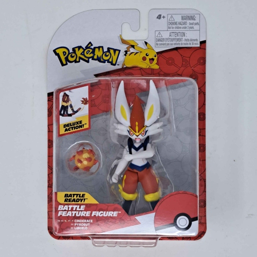 JAZWARES  Pokemon: Battle Feature Figure - Cinderace