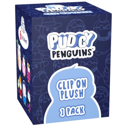 Image 1 de 7.. Casse-tête Pudgy Penguins: Coffre à stores en peluche à pince - Une variation aléatoire sur 6