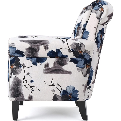 Fabric Club Chair - Floral Print