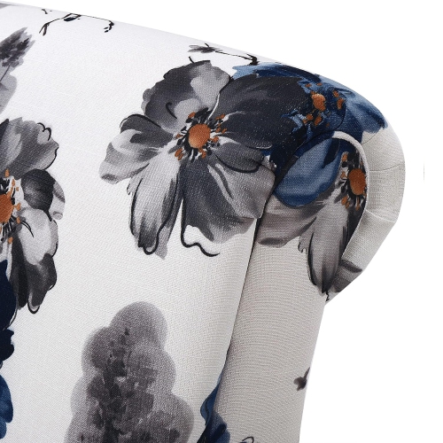 Fabric Club Chair - Floral Print