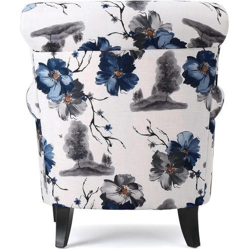 Fabric Club Chair - Floral Print