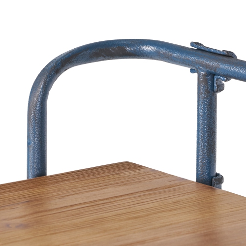 Indoor-Outdoor Antique Finish -Outdoor Iron 4-Shelf Bookcase