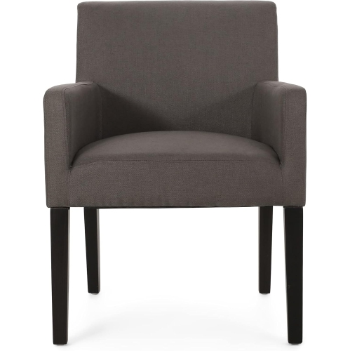 Armchair, Dark Gray + Espresso