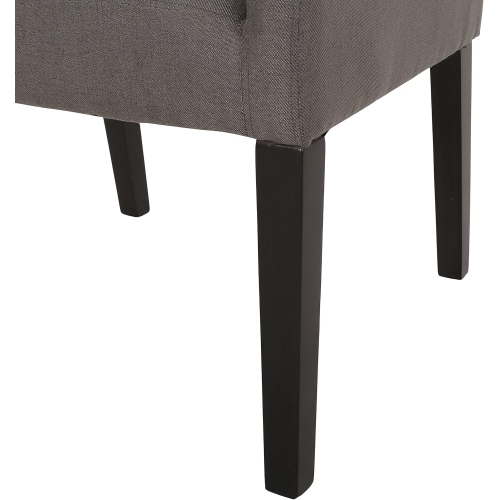 Armchair, Dark Gray + Espresso
