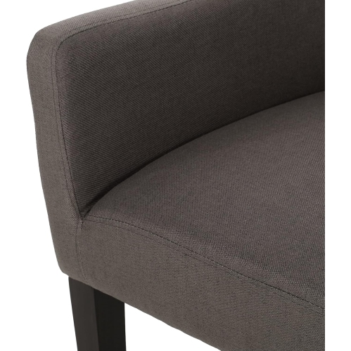 Armchair, Dark Gray + Espresso