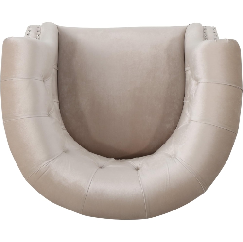 Mid-Century Modern Armchair Club Chair Accent Chair Single Sofa Lounge Chair 33'' W for Living Room, Bedroom,Champagne