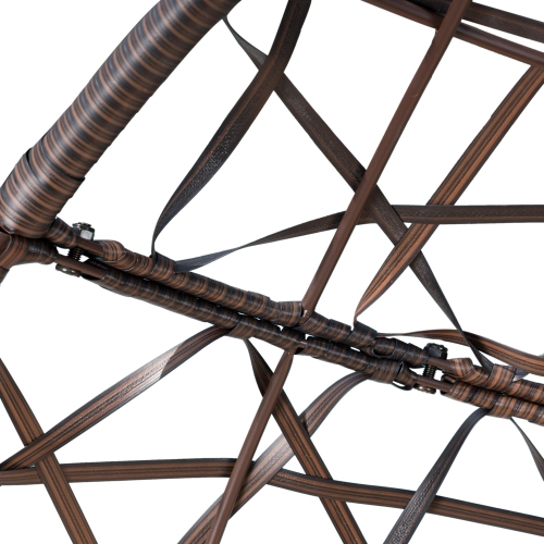 Outdoor Wicker Hanging Egg Chair, Brown