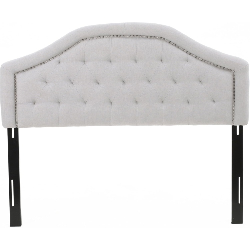Extra Large Soft Queen Headboard with Button Tufted Diamond Stitching and Nailhead Trim Padded Headboard for Ultimate Comfort and Style in Your