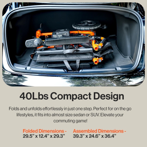 SuperHandy GoRide 2 Electric Wheelchair-Lightweight, Foldable, Dual Brushless Motor, Zero Turn, Electromagnetic Brake, Portable Design for Enhanced