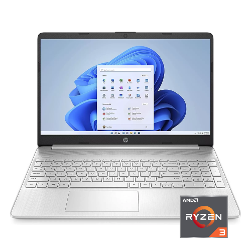 HP  15.6" Fhd Laptop- (Amd Ryzen 3-3250U Processor/128GB SSD/8GB Ram/ Windows 10S) In Silver
