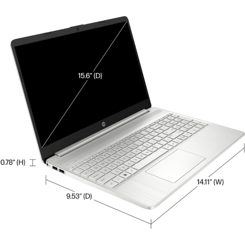 HP 15.6" FHD Laptop- Silver