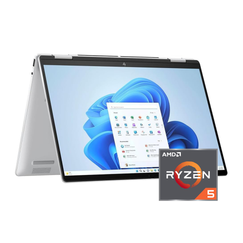 HP Envy 2-in-1 14"" WUXGA Touchscreen Laptop-Glacier Silver(AMD Ryzen 5 8640HS/1TB SSD/16GB LPDDR5/Windows 11 Pro)-256 Docking Station