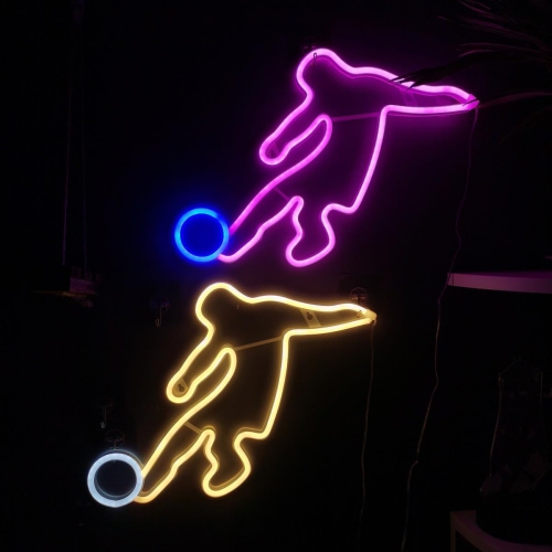 1-pcs Neon Sign, Cowhead Neon Sign LED Neon Light Night Lamp USB Battery Powered Led Neon Light Sign Bedroom Wall Decor