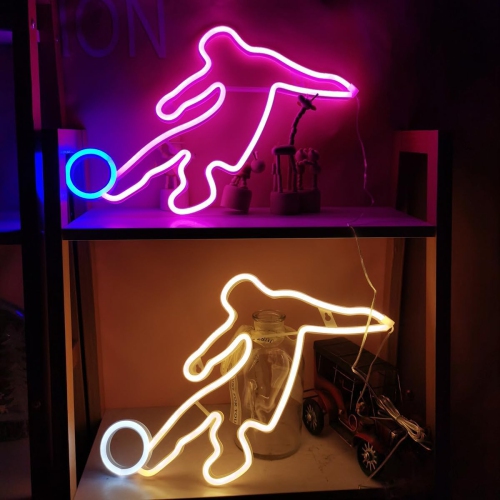 1-pcs Neon Sign, Cowhead Neon Sign LED Neon Light Night Lamp USB Battery Powered Led Neon Light Sign Bedroom Wall Decor