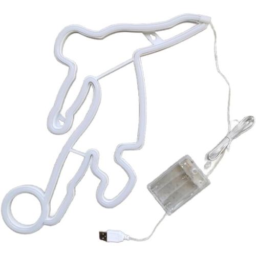 1-pcs Neon Sign, Cowhead Neon Sign LED Neon Light Night Lamp USB Battery Powered Led Neon Light Sign Bedroom Wall Decor