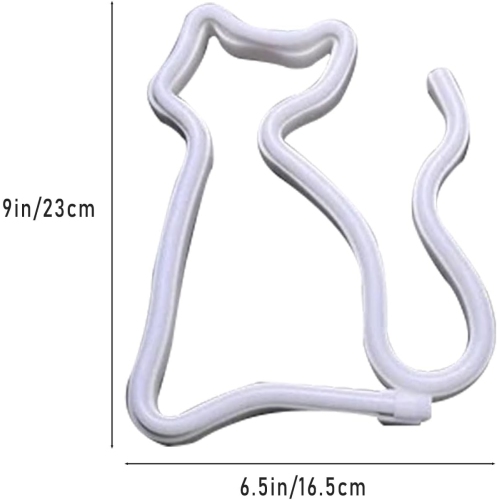 Cute Cat Neon Sign, Pink Neon Sign, USB or Battery Powered LED Light for Kids Room Decor, Ideal Birthday and Christmas Gift