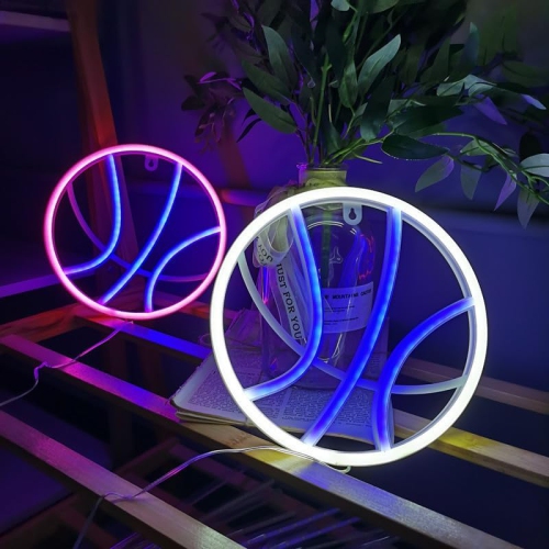1-pcs Neon Sign, Basketball Neon Sign LED Neon Light Night Lamp USB Battery Powered Led Neon Light Sign