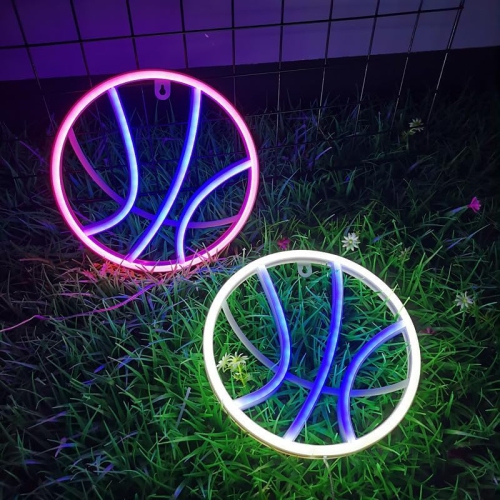 1-pcs Neon Sign, Basketball Neon Sign LED Neon Light Night Lamp USB Battery Powered Led Neon Light Sign