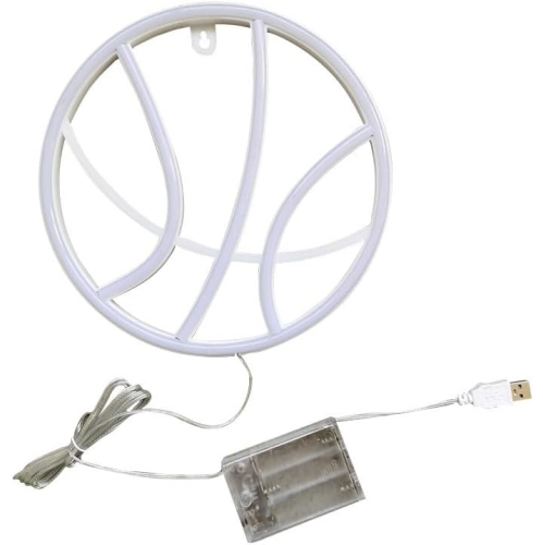 1-pcs Neon Sign, Basketball Neon Sign LED Neon Light Night Lamp USB Battery Powered Led Neon Light Sign
