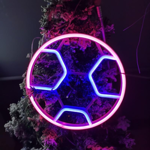 Neon Sign, Football Neon Sign LED Neon Light Night Lamp USB Battery Powered Led Neon Light Sign