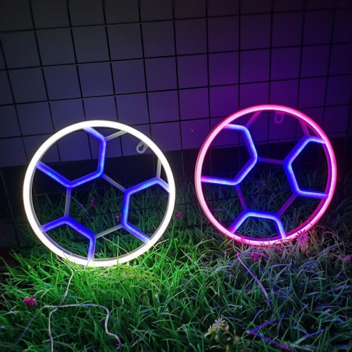 Neon Sign, Football Neon Sign LED Neon Light Night Lamp USB Battery Powered Led Neon Light Sign
