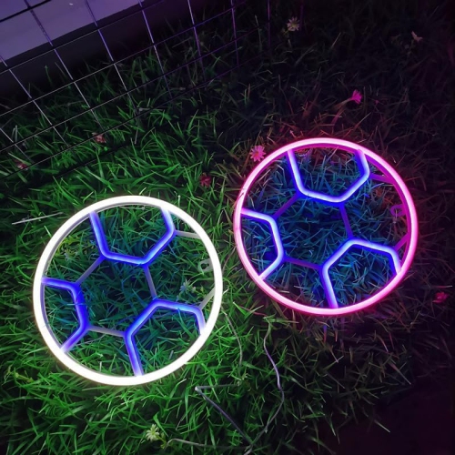 Neon Sign, Football Neon Sign LED Neon Light Night Lamp USB Battery Powered Led Neon Light Sign